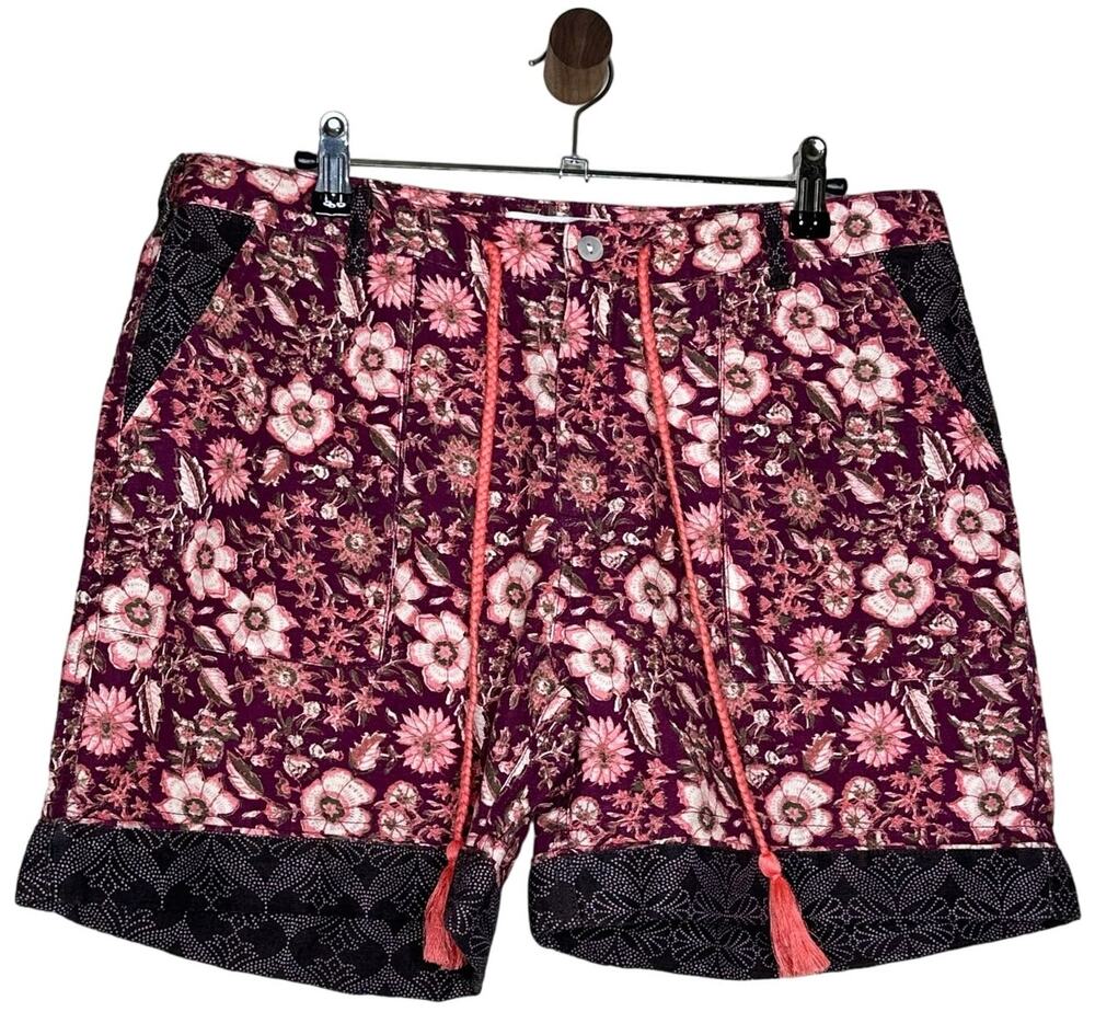 Sundance Catalog Kalini Shorts Linen Blend Floral Boho Size XS NWT MSRP $98